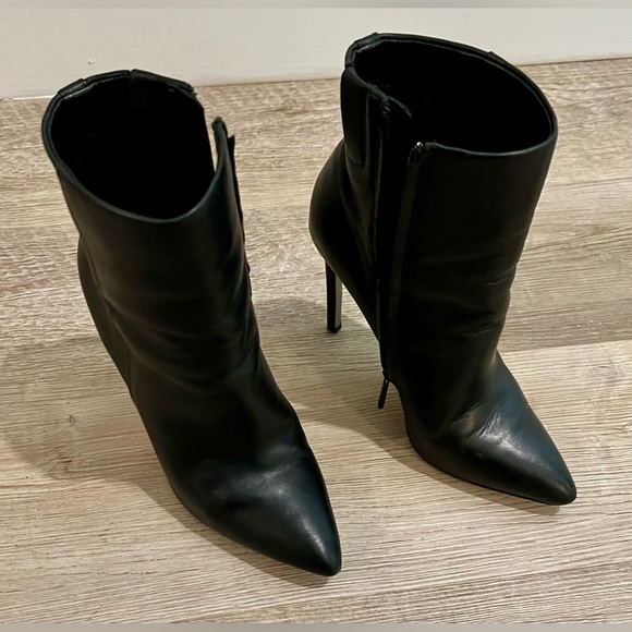 Sam Edelman Black Pointed Toe Ankle Boots Size 8.5 - Picture 1 of 6